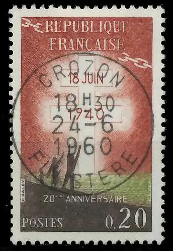 FRANKREICH 1960 Nr 1315 zentrisch gestempelt 625732