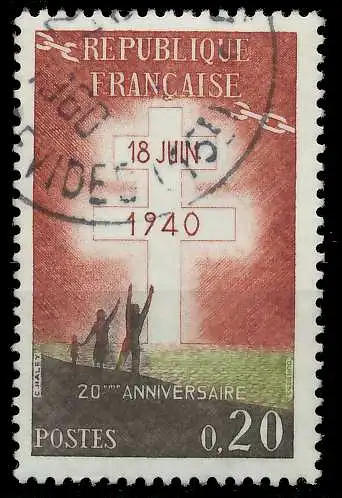 FRANKREICH 1960 Nr 1315 gestempelt 62573E