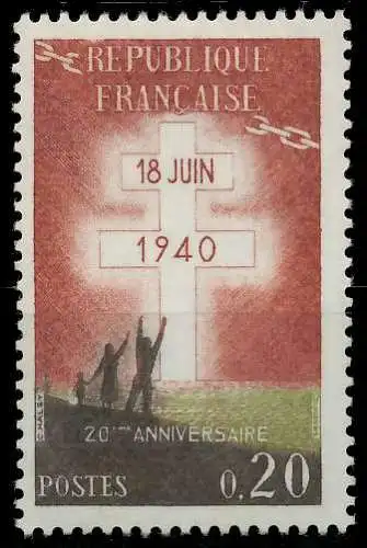 FRANKREICH 1960 Nr 1315 postfrisch 62572A