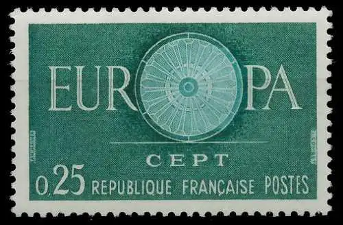 FRANKREICH 1960 Nr 1318 postfrisch 625786