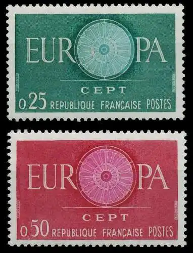 FRANKREICH 1960 Nr 1318-1319 postfrisch 625782