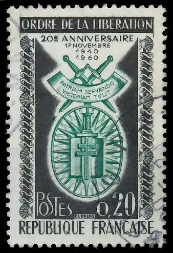FRANKREICH 1960 Nr 1325 gestempelt 625832