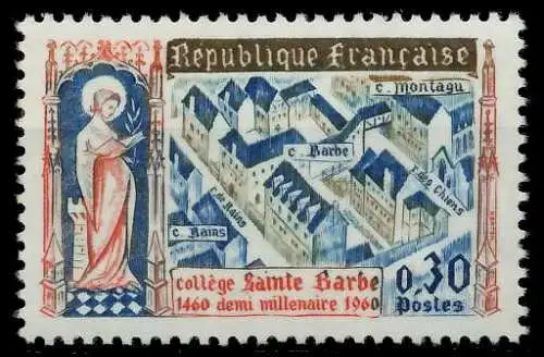 FRANKREICH 1960 Nr 1331 postfrisch 62586E