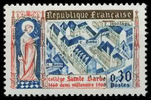 FRANKREICH 1960 Nr 1331 postfrisch 62587E