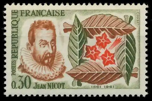 FRANKREICH 1961 Nr 1340 postfrisch 62592A