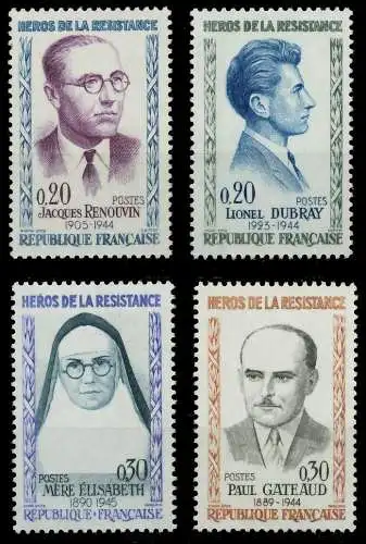 FRANKREICH 1961 Nr 1342-1345 postfrisch 62594E