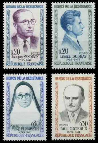 FRANKREICH 1961 Nr 1342-1345 postfrisch 62594A