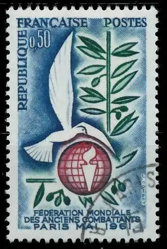 FRANKREICH 1961 Nr 1346 gestempelt 62599A