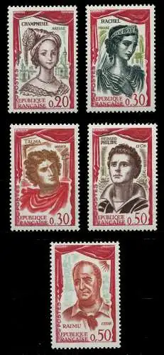 FRANKREICH 1961 Nr 1355-1359 postfrisch 625A02