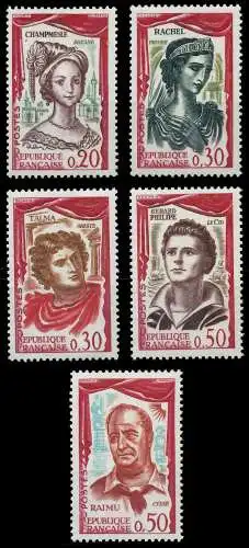 FRANKREICH 1961 Nr 1355-1359 postfrisch 625A56