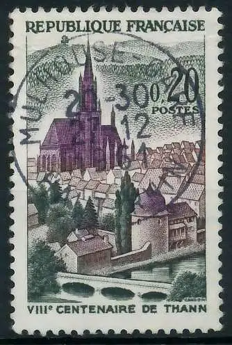 FRANKREICH 1961 Nr 1362 zentrisch gestempelt 62D1AE