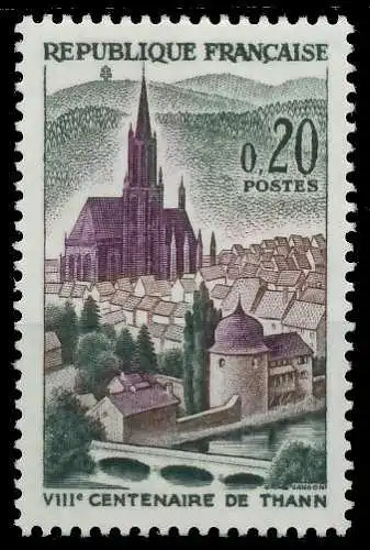 FRANKREICH 1961 Nr 1362 postfrisch 625A62