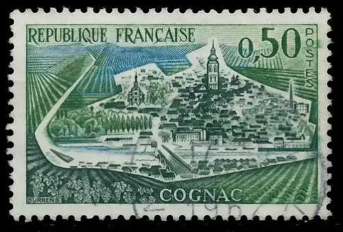 FRANKREICH 1961 Nr 1368 gestempelt 62D246