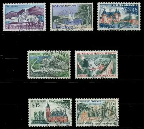 FRANKREICH 1961 Nr 1365-1371 gestempelt 62D21A