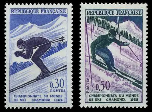 FRANKREICH 1962 Nr 1379-1380 postfrisch 62D2CE