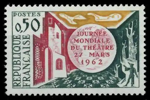 FRANKREICH 1962 Nr 1387 postfrisch 62D3A2
