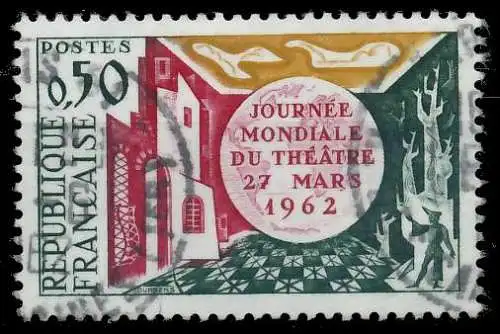 FRANKREICH 1962 Nr 1387 gestempelt 62D3BE