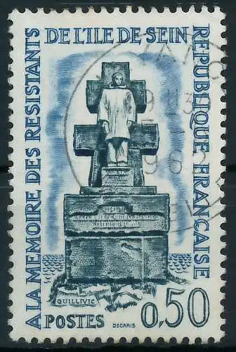 FRANKREICH 1962 Nr 1391 gestempelt 62D41E