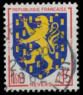 FRANKREICH 1962 Nr 1407 gestempelt 62D586