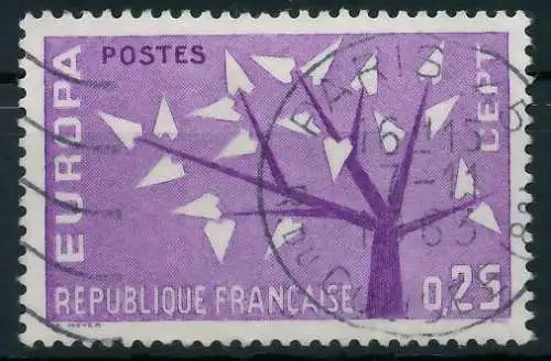 FRANKREICH 1962 Nr 1411 gestempelt 62D5CA