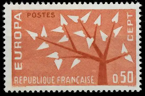 FRANKREICH 1962 Nr 1412 postfrisch 62D5C2