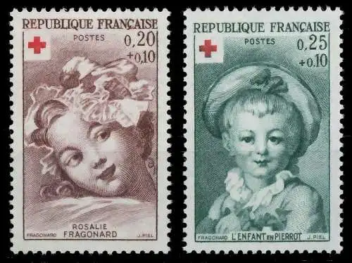 FRANKREICH 1962 Nr 1418-1419 postfrisch S263FA6