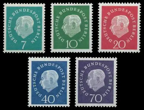 BERLIN DS HEUSS 3 Nr 182-186 postfrisch S2641B6