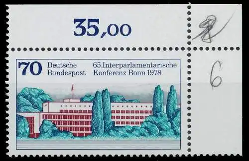 BRD BUND 1978 Nr 976 postfrisch ECKE-ORE 636B62