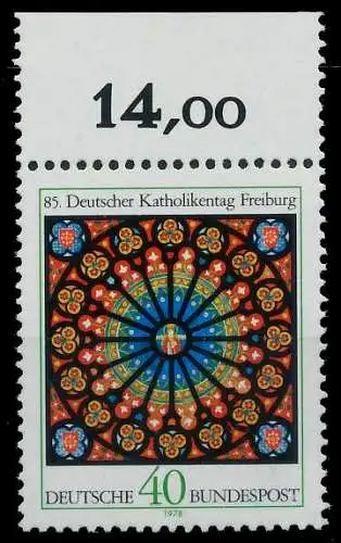 BRD BUND 1978 Nr 977 postfrisch ORA 636B7A