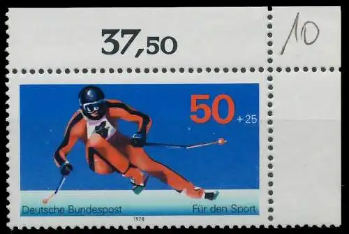 BRD BUND 1978 Nr 958 postfrisch ECKE-ORE 636C82