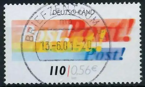 BRD BUND 2001 Nr 2179 zentrisch gestempelt 636D86