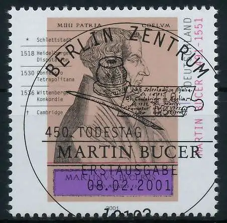 BRD BUND 2001 Nr 2169 ESST zentrisch gestempelt S26EF66