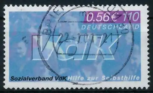 BRD BUND 2001 Nr 2160 gestempelt 636E62