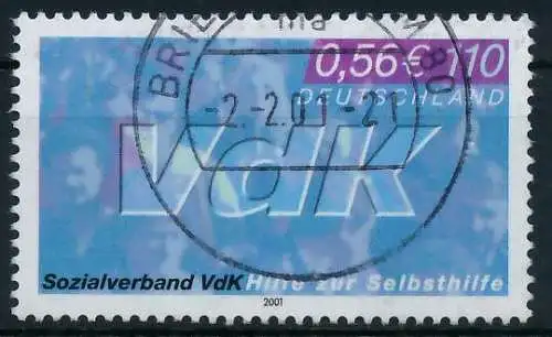 BRD BUND 2001 Nr 2160 gestempelt 636E6A