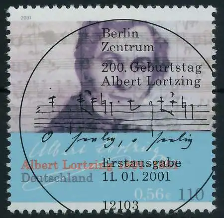 BRD BUND 2001 Nr 2163 ESST zentrisch gestempelt 636EA2