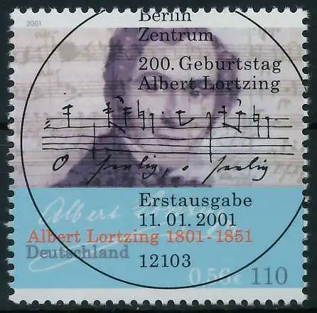 BRD BUND 2001 Nr 2163 ESST zentrisch gestempelt 636E9E