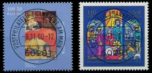 BRD BUND 2000 Nr 2151-2152 zentrisch gestempelt 636ED2