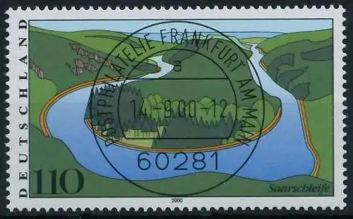 BRD BUND 2000 Nr 2133 zentrisch gestempelt 637036