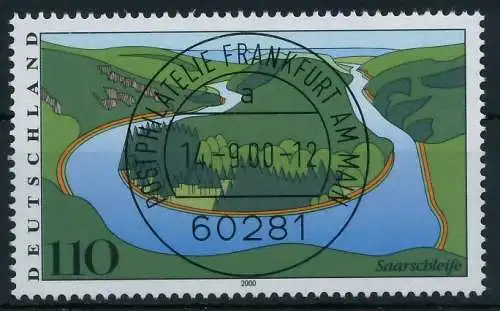 BRD BUND 2000 Nr 2133 zentrisch gestempelt 63703A