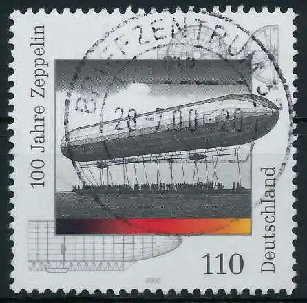 BRD BUND 2000 Nr 2128 gestempelt 63B01E