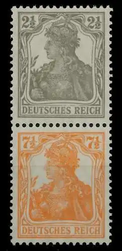 DEUTSCHES REICH ZUSAMMENDRUCKE Nr S11a postfrisch SENKR 7D13F6