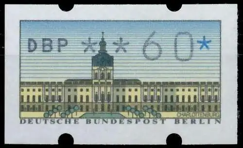 BERLIN AUTOMATENMARKEN Nr ATM 1-060 postfrisch 63B612