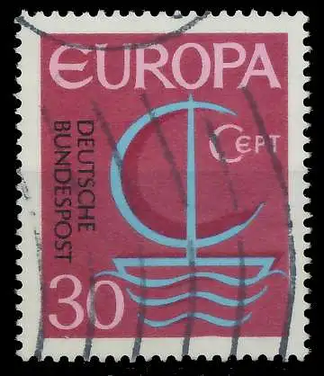 BRD BUND 1966 Nr 520I gestempelt 63B66A