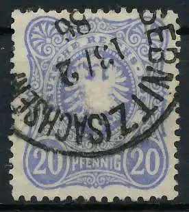 DEUTSCHES REICH 1880 88 ADLER Nr 42Ib gestempelt gepr. 63B696