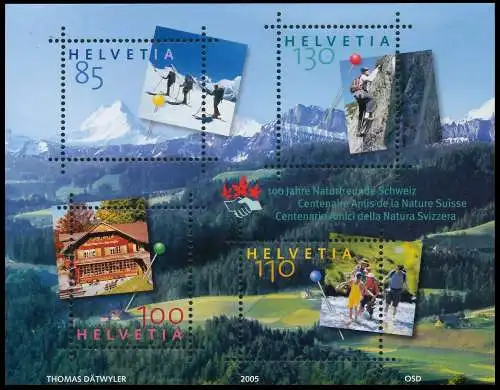 SCHWEIZ BLOCK KLEINBOGEN 2000-2009 Block 39 postfrisch 641F5E