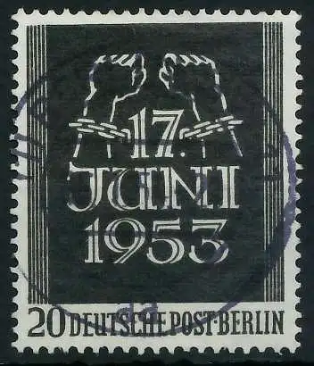 BERLIN 1953 Nr 110 zentrisch gestempelt 64214A