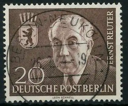 BERLIN 1954 Nr 115 zentrisch gestempelt 64217A