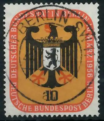 BERLIN 1956 Nr 136 zentrisch gestempelt 64219E