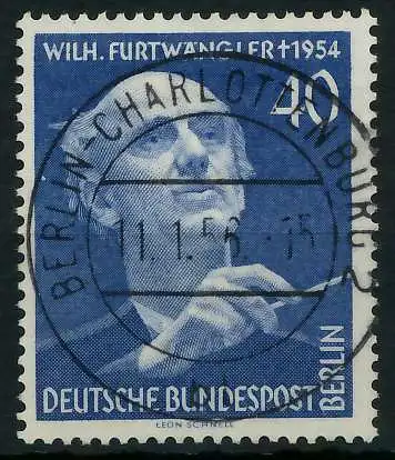 BERLIN 1955 Nr 128 zentrisch gestempelt 64221A
