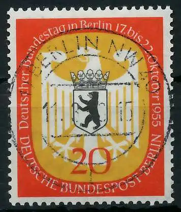 BERLIN 1955 Nr 130 zentrisch gestempelt 642222